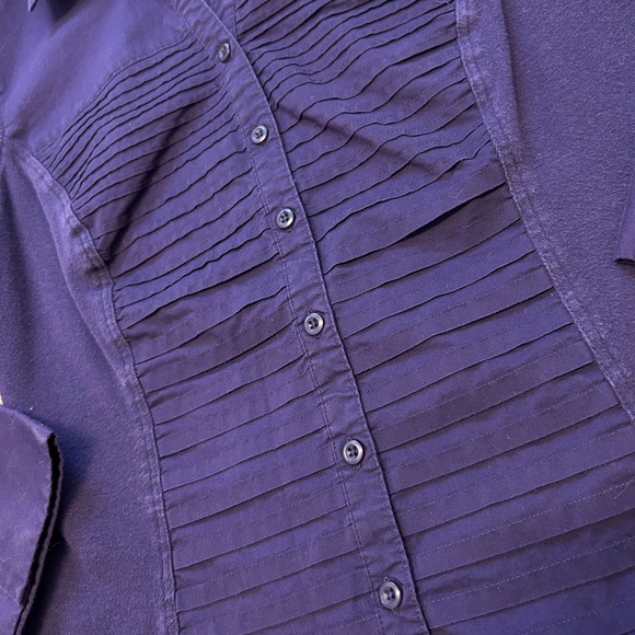 Pleated Button Down - Picture 2 of 2